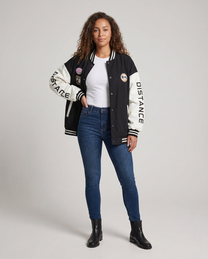 Unisex Stylish oversize College kurtka Lumaza