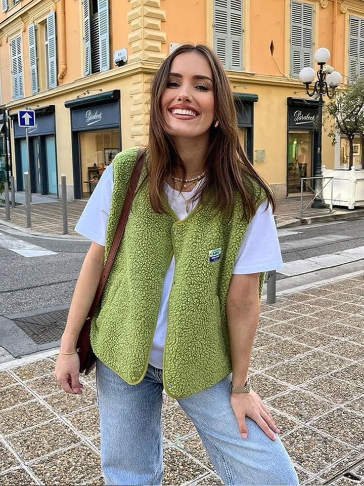 Quality fleece kamizelka