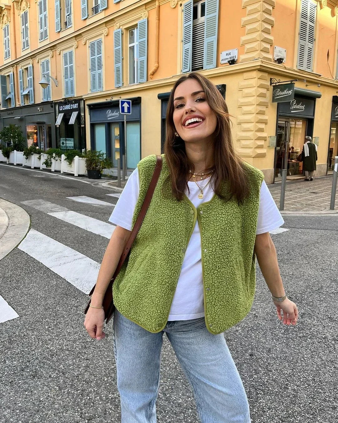 Quality fleece kamizelka