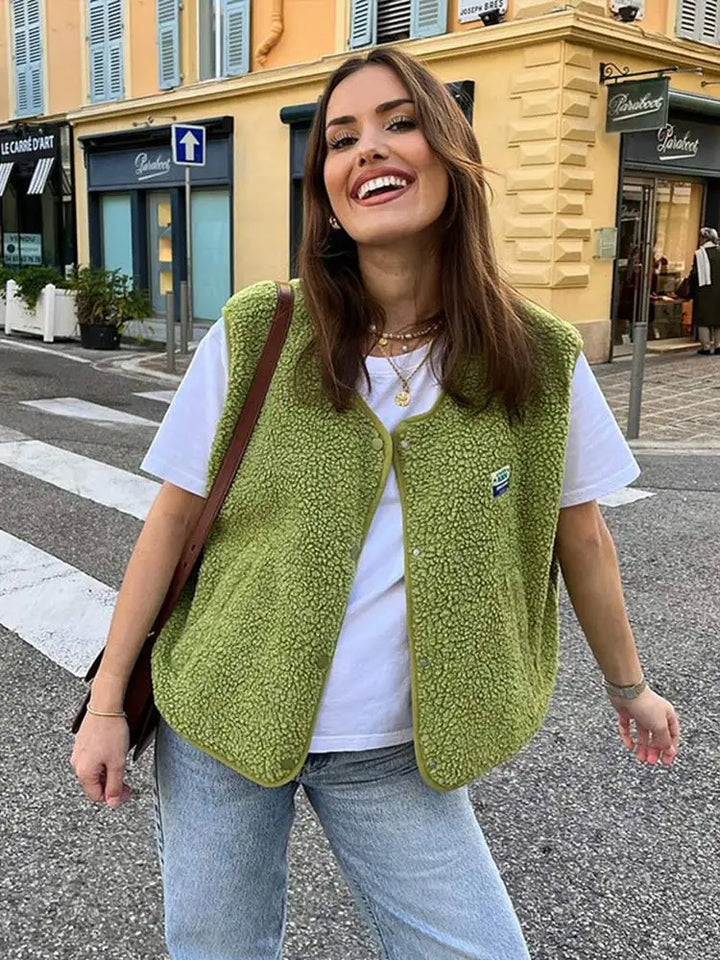 Quality fleece kamizelka