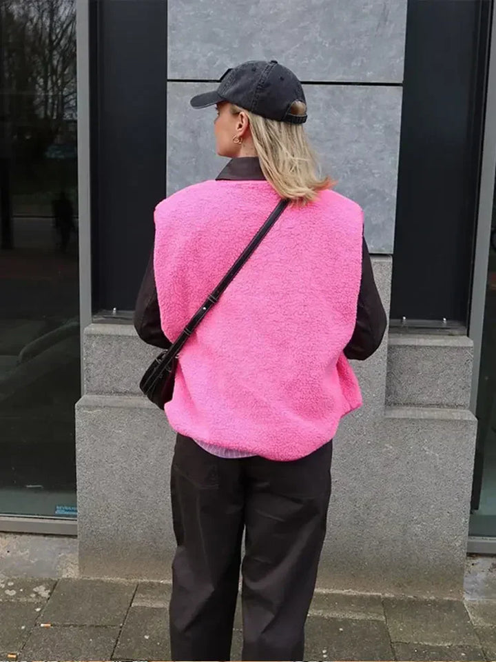 Quality fleece kamizelka