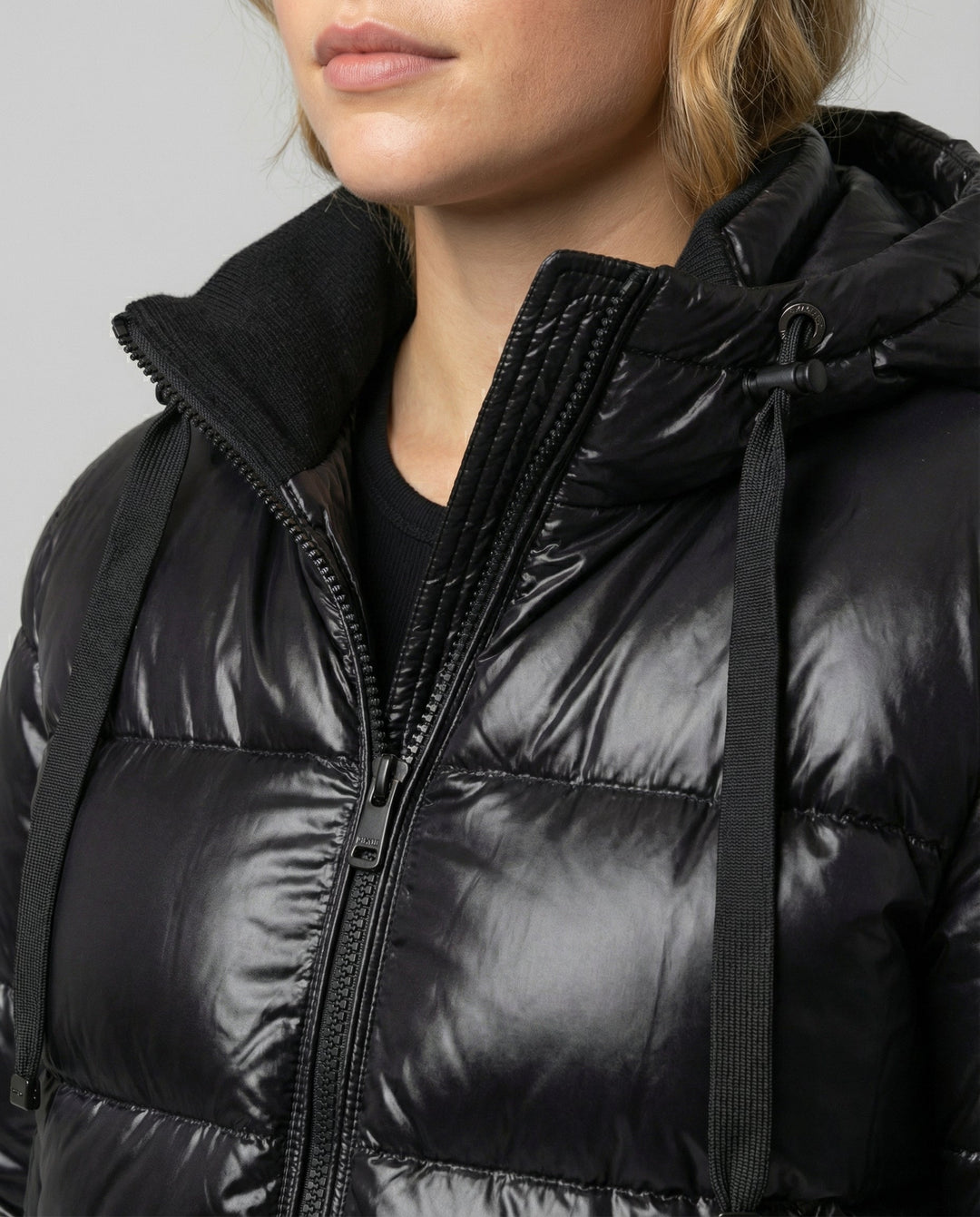 Unisex down kurtka pikowana