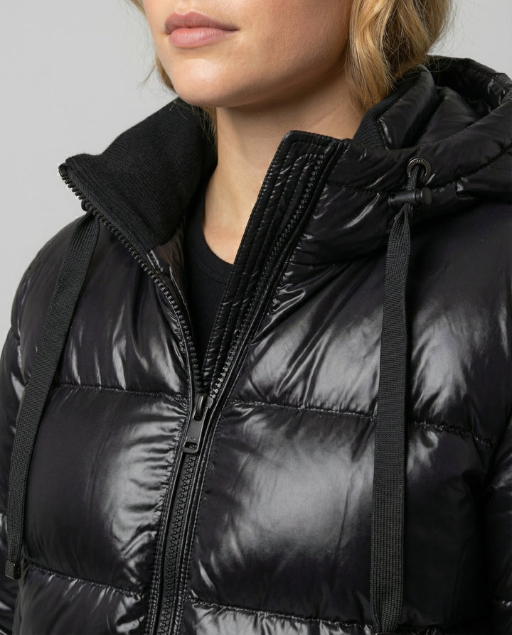 Unisex down kurtka pikowana