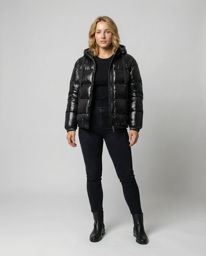 Unisex down kurtka pikowana