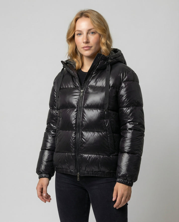 Unisex down kurtka pikowana