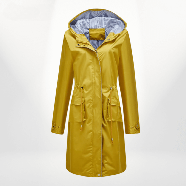 Wodoodporna Trench płaszcz z regulowany Fit