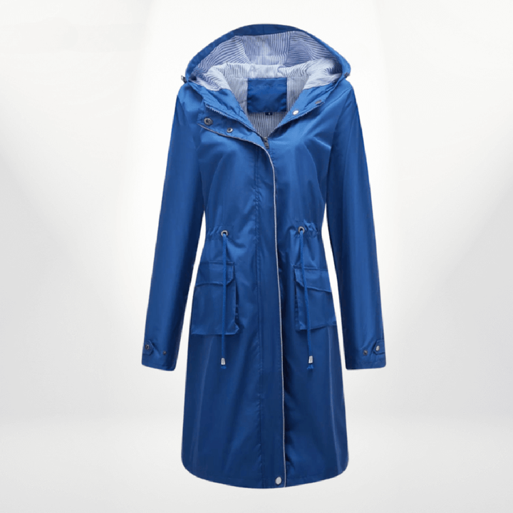 Wodoodporna Trench płaszcz z regulowany Fit