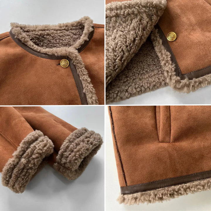miękki kurtka z Lambswool