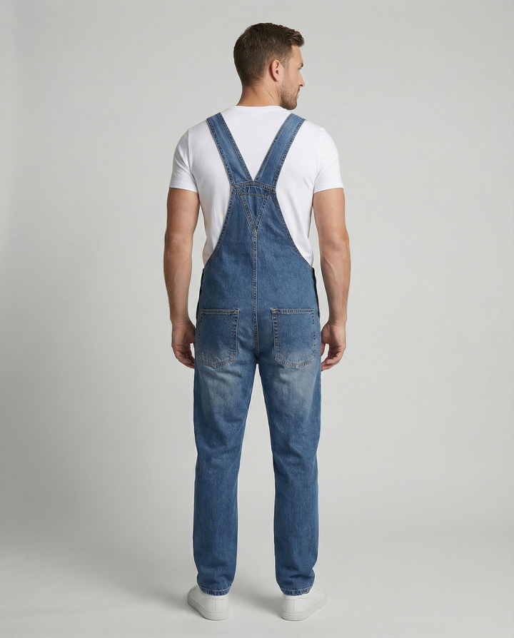 Męska overalls solidny z regulowany straps
