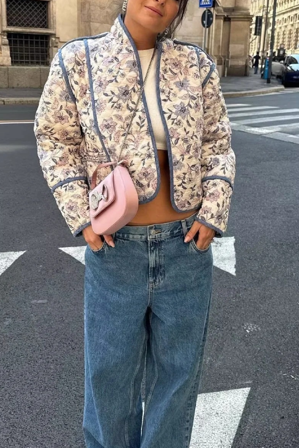 Kołnierzem Reversible Puffer kurtka w krótsza dlam