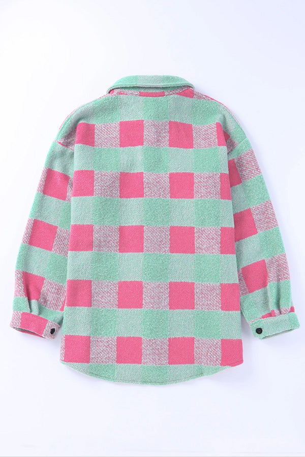Krata kolor Block casualowo oversize kurtka