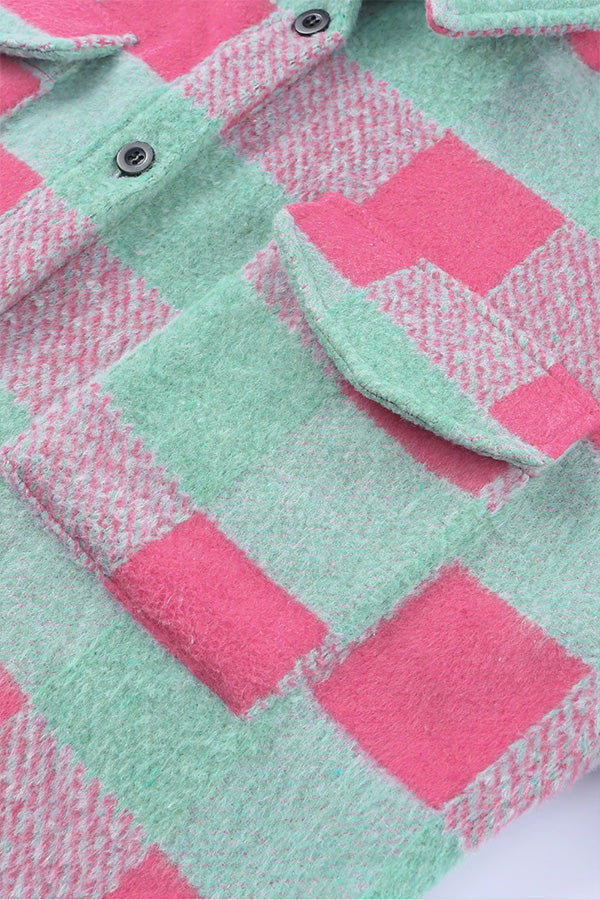 Krata kolor Block casualowo oversize kurtka