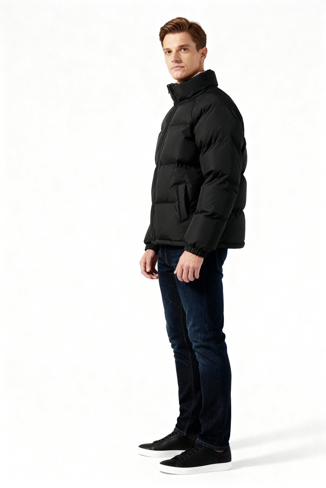 | Fleece-Lined Puffer Kurtka