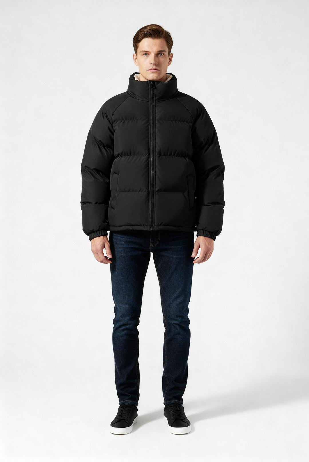| Fleece-Lined Puffer Kurtka