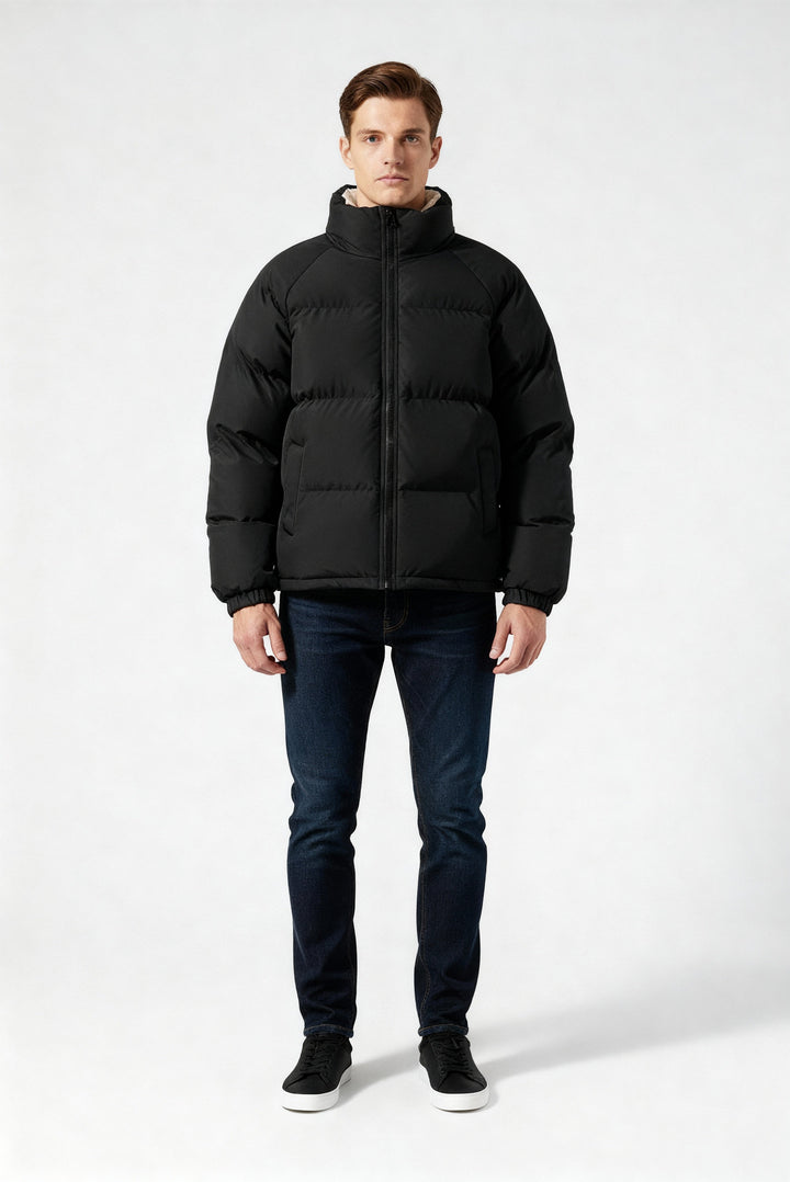 | Fleece-Lined Puffer Kurtka