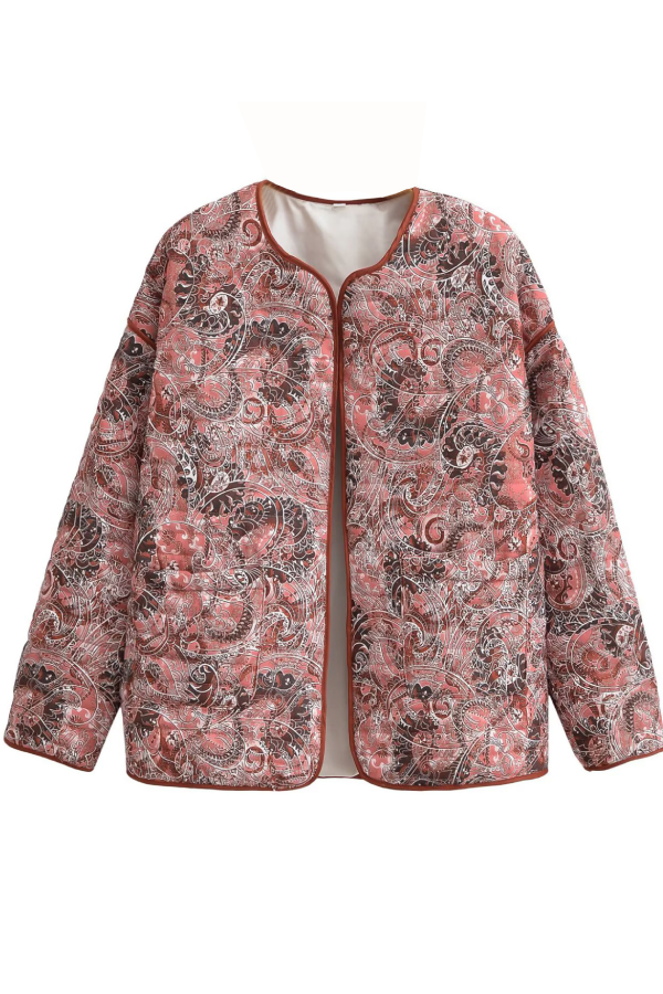 Prwt Loose V-Neck kardigan bawełna kurtka