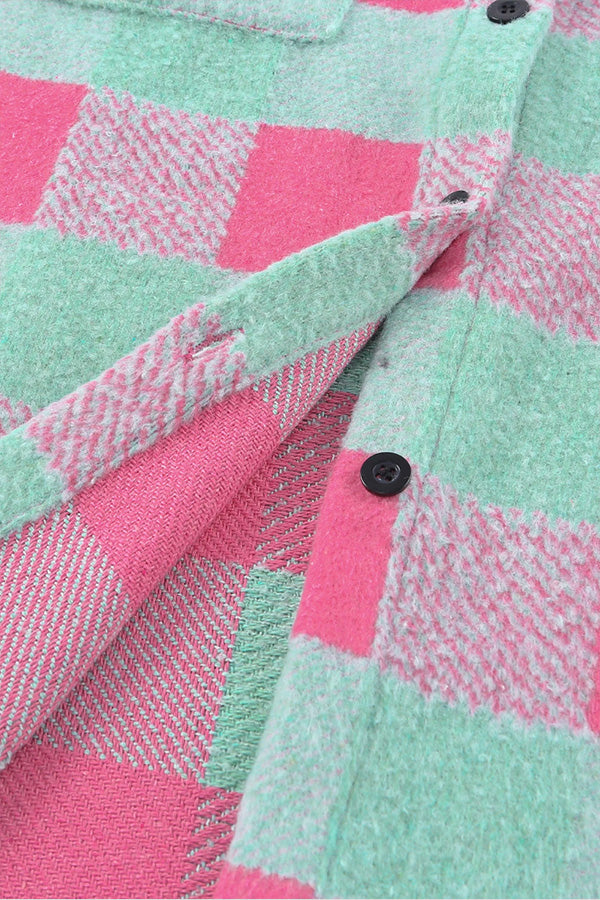 Krata kolor Block casualowo oversize kurtka