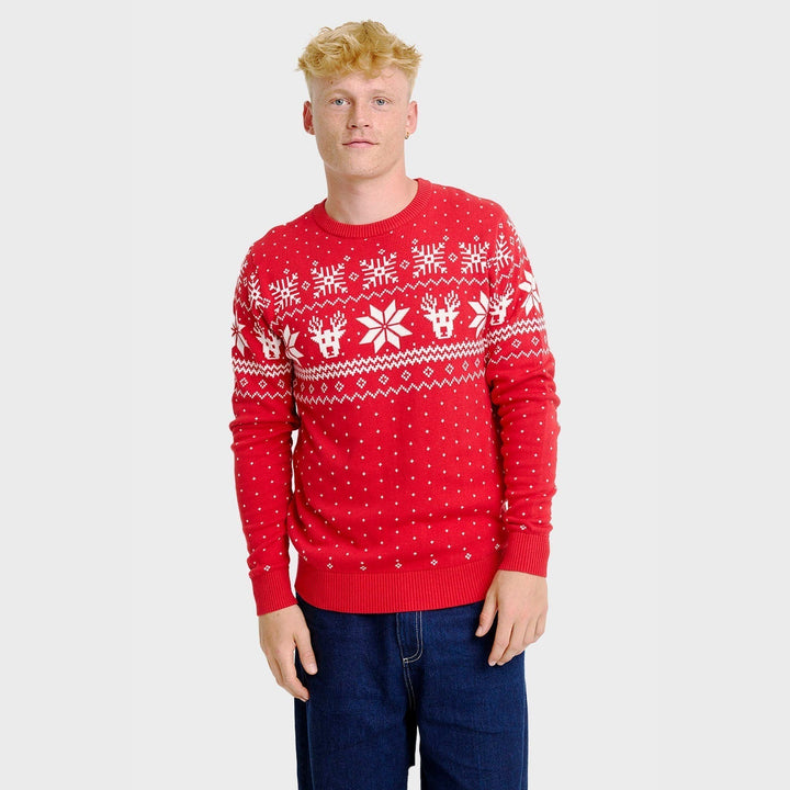 Scandinavian Christmas Sweter Męskie