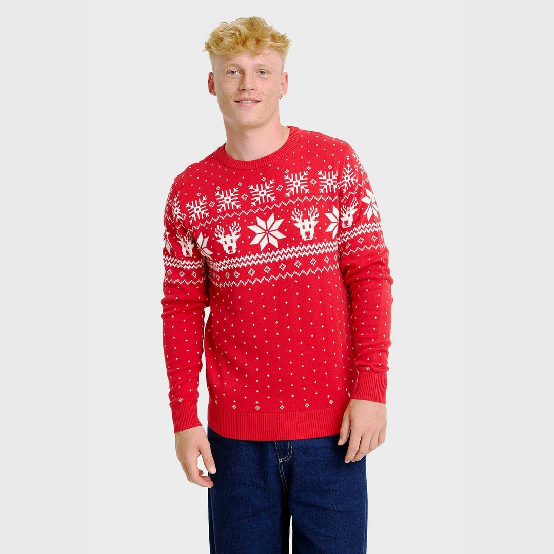 Scandinavian Christmas Sweter Męskie