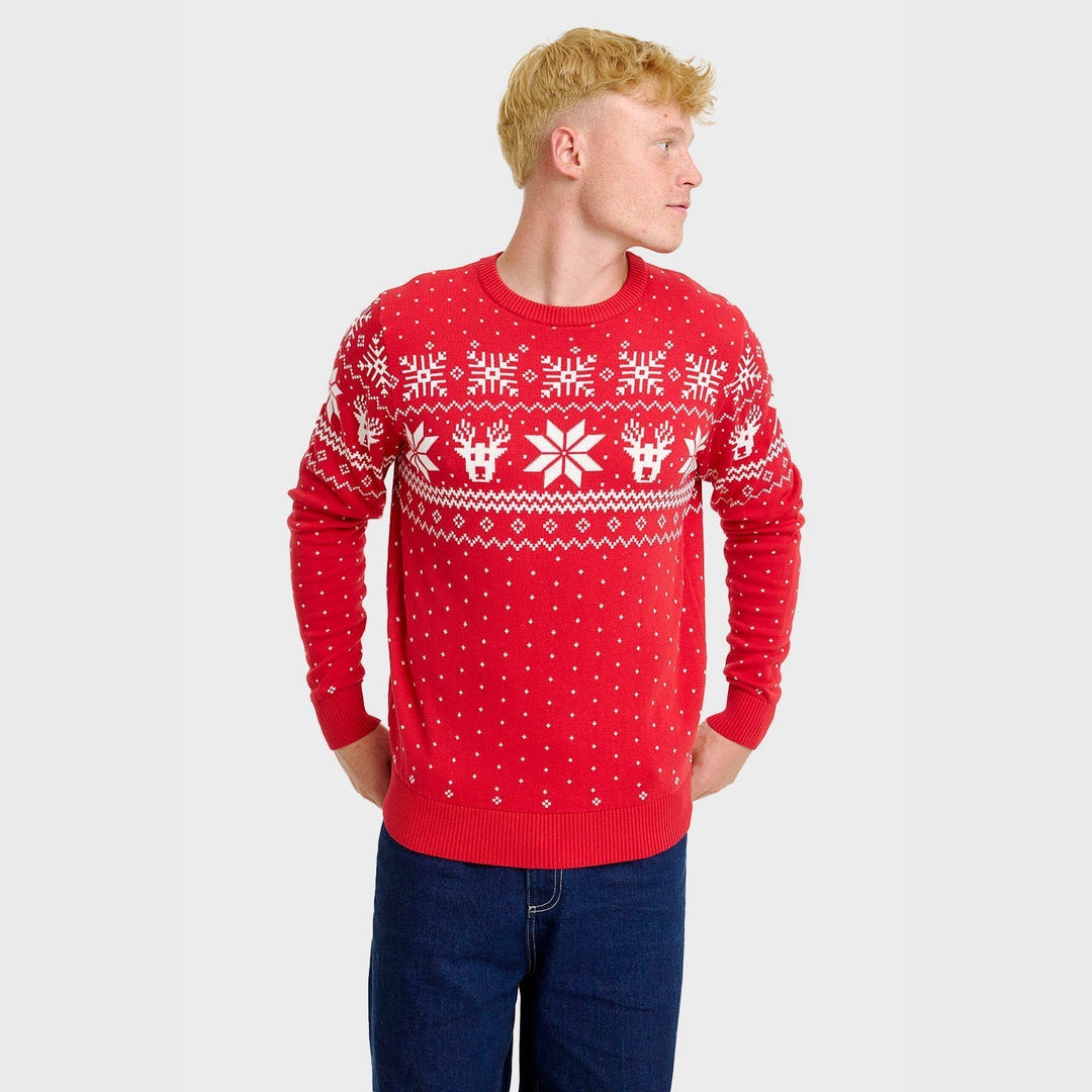 Scandinavian Christmas Sweter Męskie