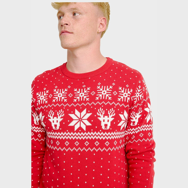 Scandinavian Christmas Sweter Męskie