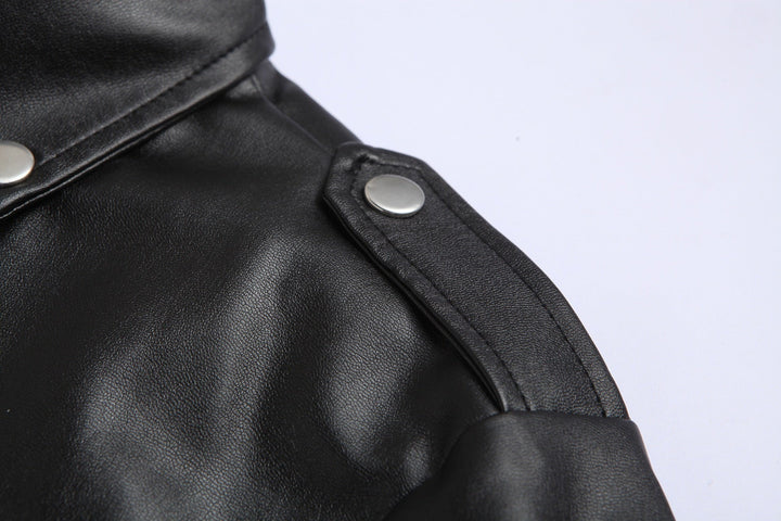 Eloura-Moda | Slim Fit skóra Motorcycle kurtka dla Męska z stójką